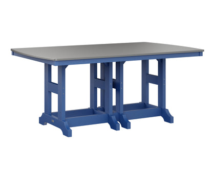 Garden Classic 44" x 72" Rectangular Table Dining Height Hammered Top