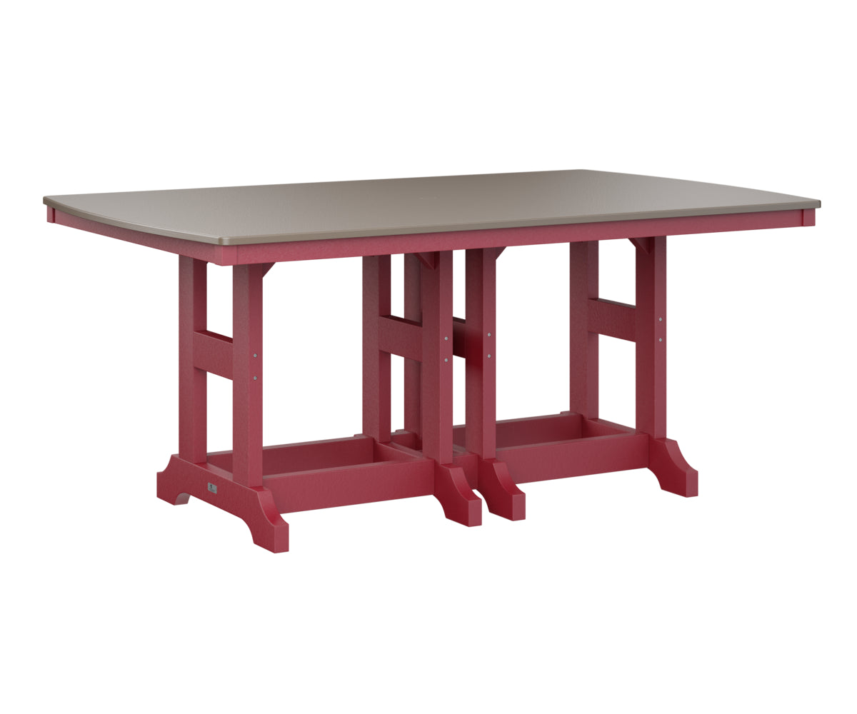 Garden Classic 44" x 72" Rectangular Table Dining Height Hammered Top
