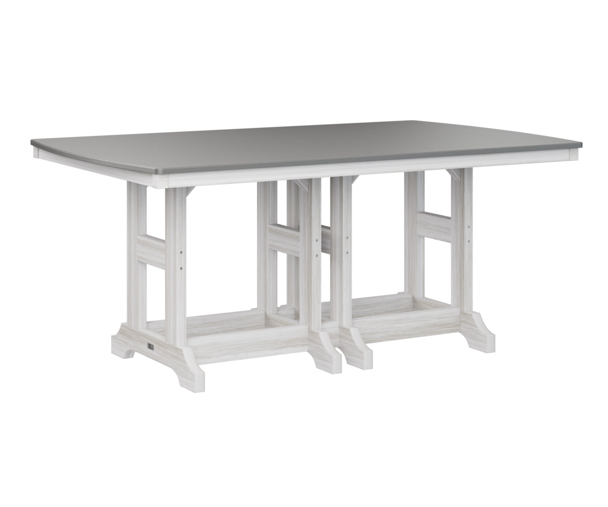 Garden Classic 44" x 72" Rectangular Table Dining Height Hammered Top