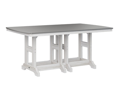 Garden Classic 44" x 72" Rectangular Table Dining Height Hammered Top