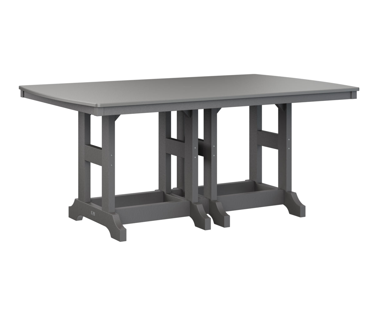 Garden Classic 44" x 72" Rectangular Table Dining Height Hammered Top