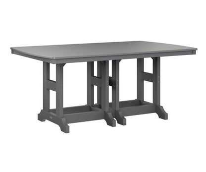 Garden Classic 44" x 72" Rectangular Table Dining Height Hammered Top