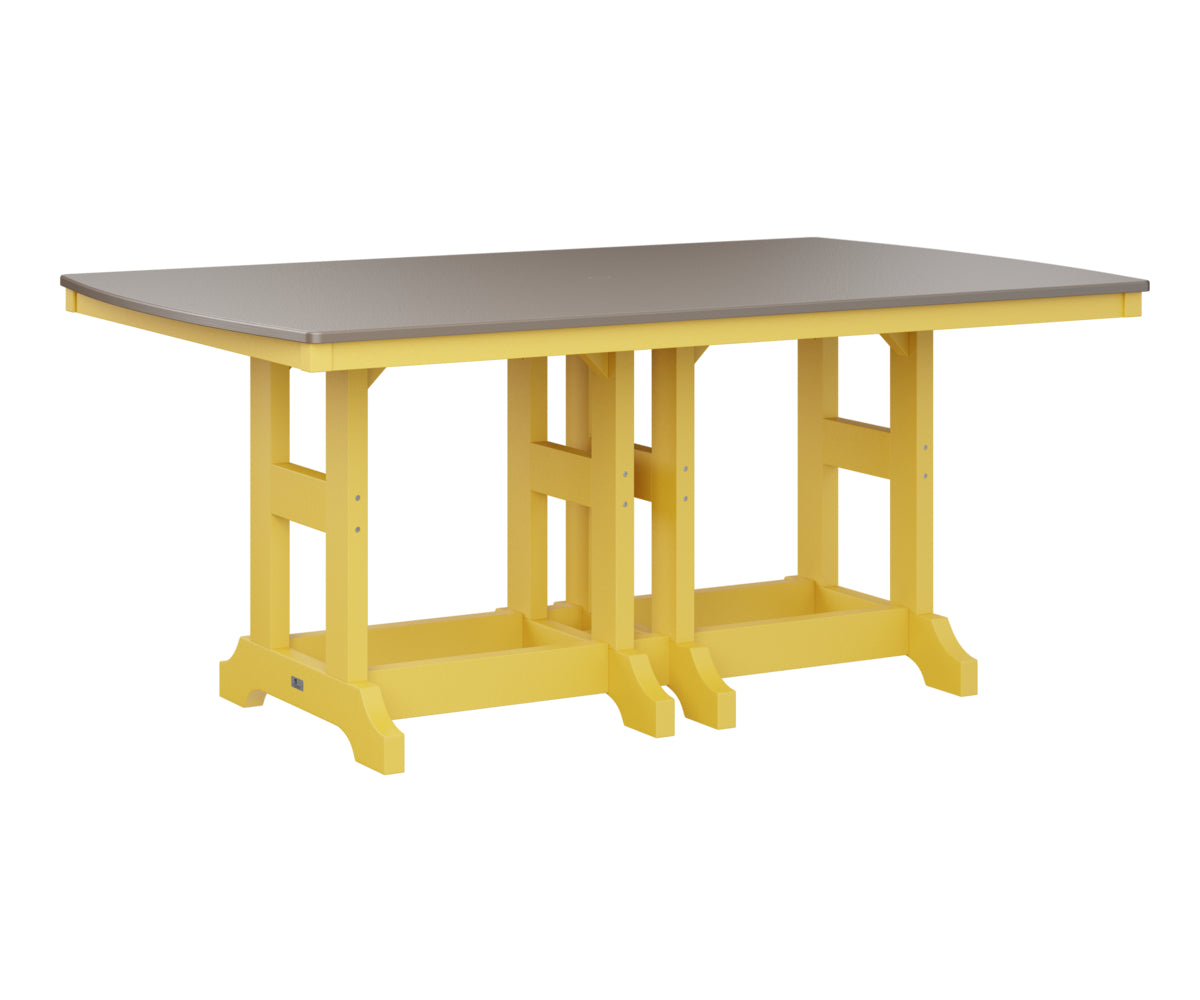 Garden Classic 44" x 72" Rectangular Table Dining Height Hammered Top