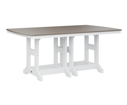 Garden Classic 44" x 72" Rectangular Table Dining Height Hammered Top