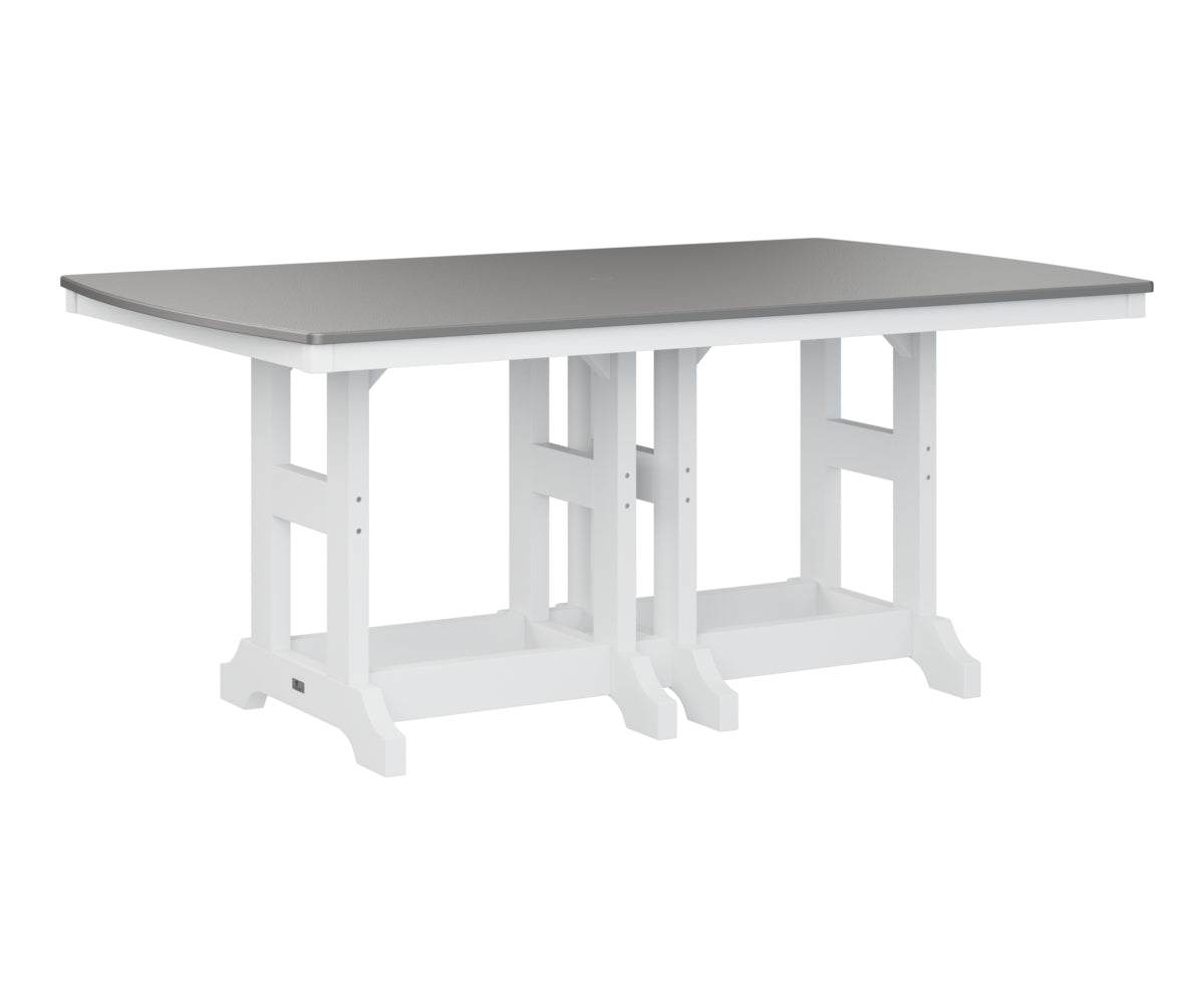 Garden Classic 44" x 72" Rectangular Table Dining Height Hammered Top