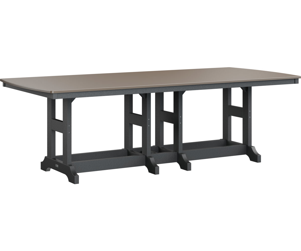 Garden Classic 44" x 96" Rectangular Table Dining Height Hammered Top