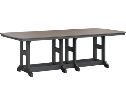 Garden Classic 44" x 96" Rectangular Table Dining Height Hammered Top