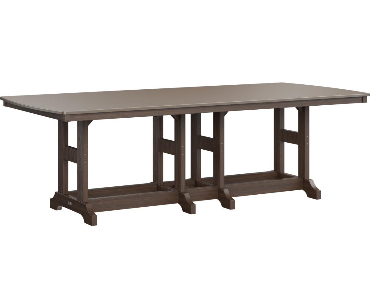 Garden Classic 44" x 96" Rectangular Table Dining Height Hammered Top