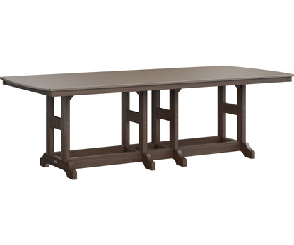 Garden Classic 44" x 96" Rectangular Table Dining Height Hammered Top