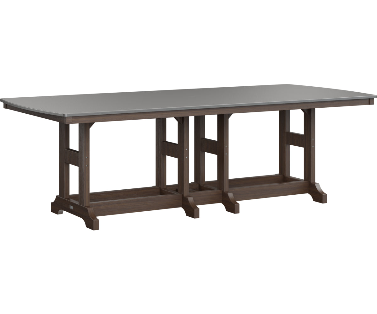 Garden Classic 44" x 96" Rectangular Table Dining Height Hammered Top