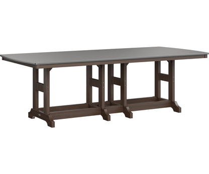 Garden Classic 44" x 96" Rectangular Table Dining Height Hammered Top