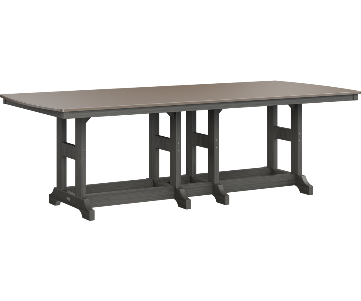 Garden Classic 44" x 96" Rectangular Table Dining Height Hammered Top