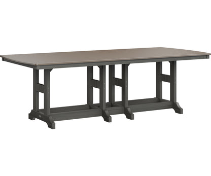 Garden Classic 44" x 96" Rectangular Table Dining Height Hammered Top