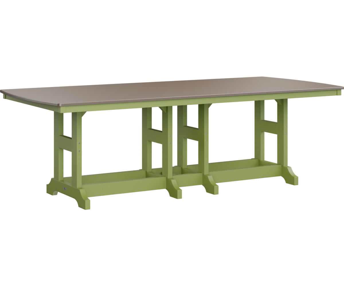 Garden Classic 44" x 96" Rectangular Table Dining Height Hammered Top