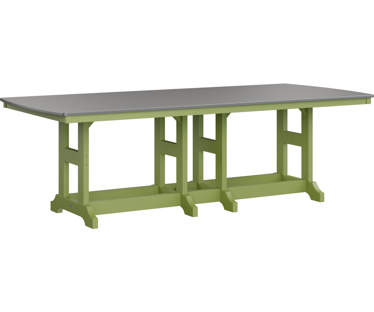 Garden Classic 44" x 96" Rectangular Table Dining Height Hammered Top