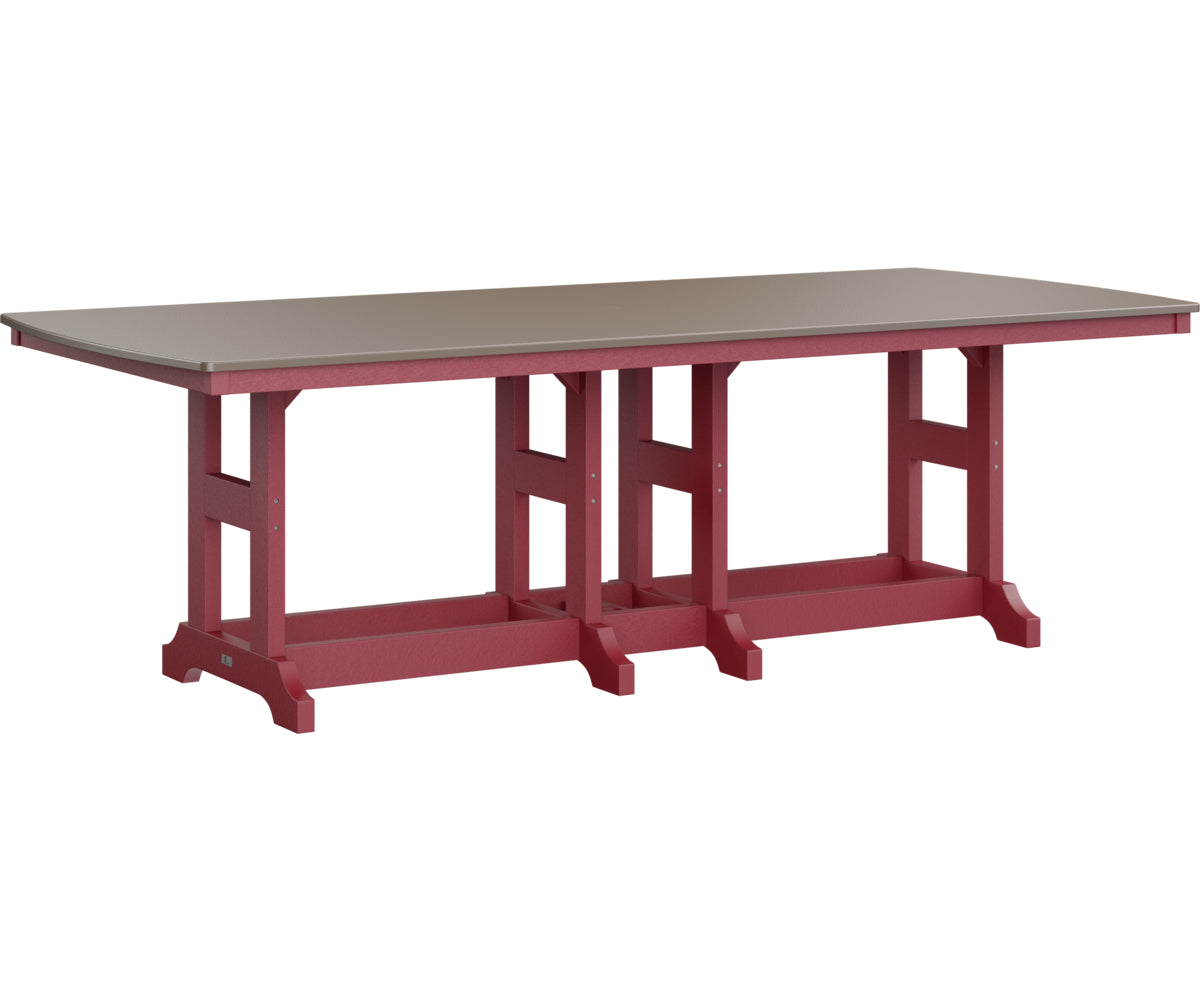 Garden Classic 44" x 96" Rectangular Table Dining Height Hammered Top