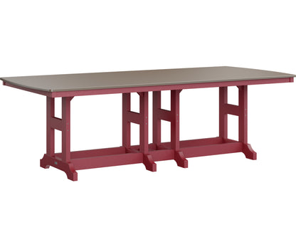 Garden Classic 44" x 96" Rectangular Table Dining Height Hammered Top
