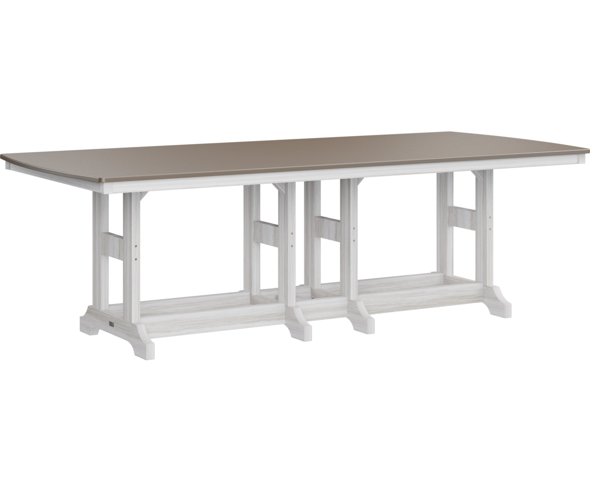 Garden Classic 44" x 96" Rectangular Table Dining Height Hammered Top