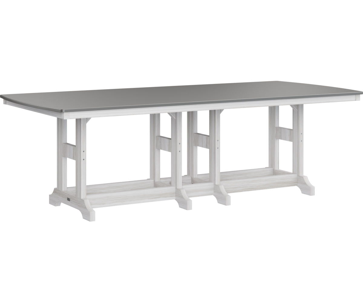 Garden Classic 44" x 96" Rectangular Table Dining Height Hammered Top