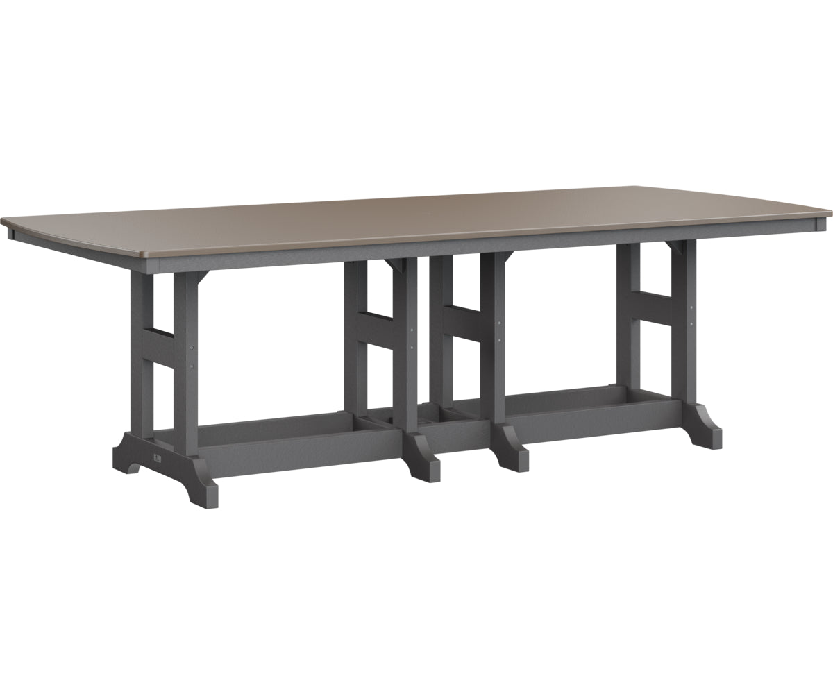 Garden Classic 44" x 96" Rectangular Table Dining Height Hammered Top