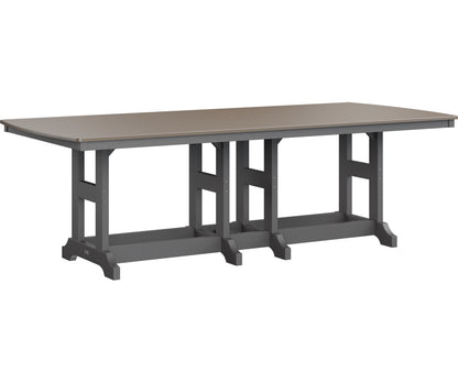 Garden Classic 44" x 96" Rectangular Table Dining Height Hammered Top