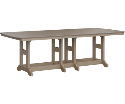Garden Classic 44" x 96" Rectangular Table Dining Height Hammered Top