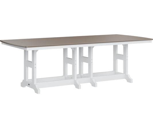 Garden Classic 44" x 96" Rectangular Table Bar Height Hammered Top