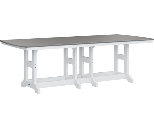 Garden Classic 44" x 96" Rectangular Table Bar Height Hammered Top