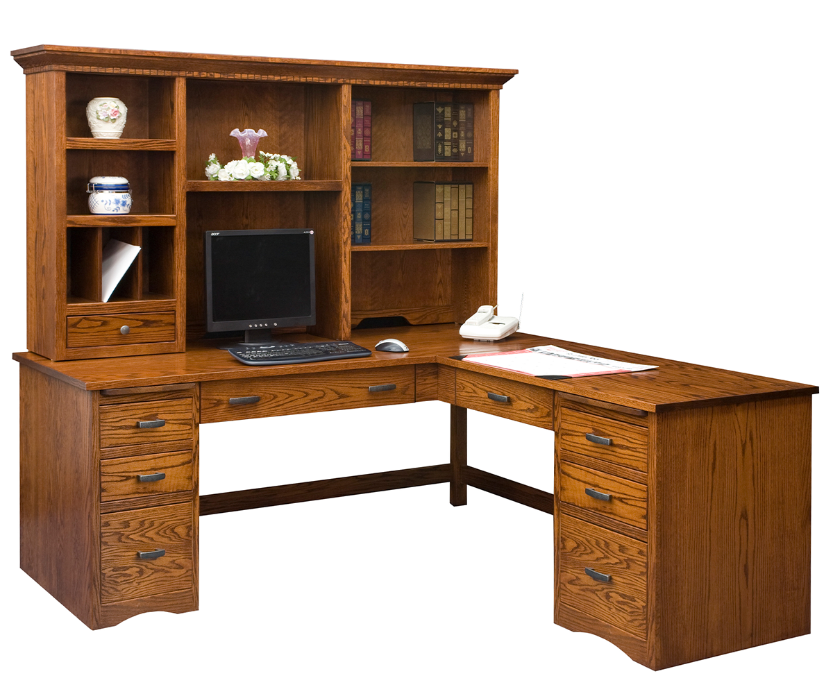 SFC Amish Mission Computer Desk with Return