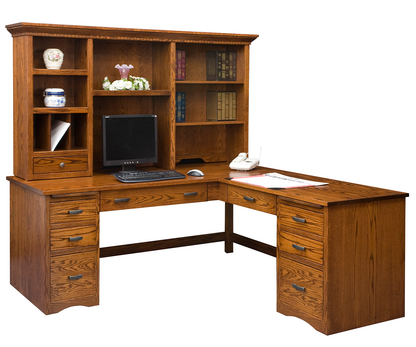 SFC Amish Mission Computer Desk with Return