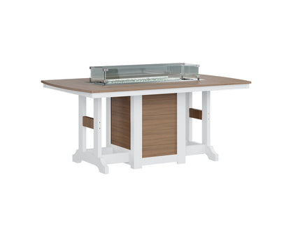 Garden Classic 44" x 72" Rectangular Fire Table Counter Height