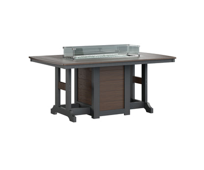 Garden Classic 44" x 72" Rectangular Fire Table Counter Height