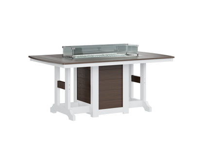 Garden Classic 44" x 72" Rectangular Fire Table Counter Height