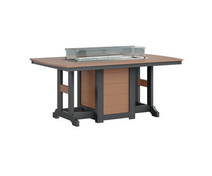 Garden Classic 44" x 72" Rectangular Fire Table Counter Height