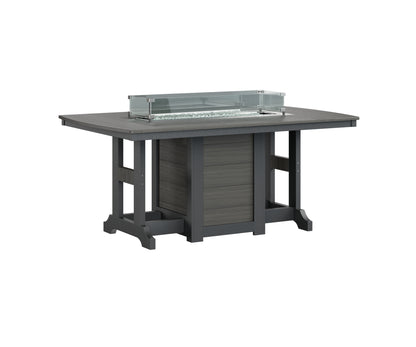 Garden Classic 44" x 72" Rectangular Fire Table Counter Height