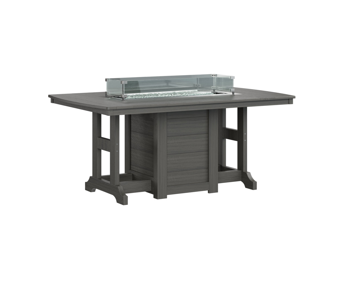 Garden Classic 44" x 72" Rectangular Fire Table Counter Height