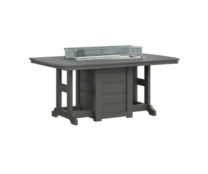 Garden Classic 44" x 72" Rectangular Fire Table Counter Height