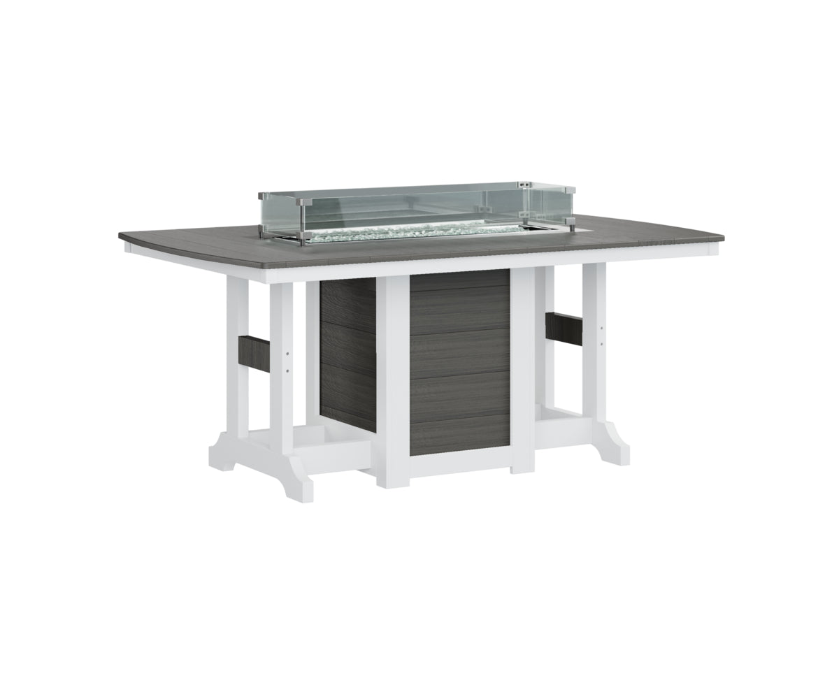 Garden Classic 44" x 72" Rectangular Fire Table Counter Height