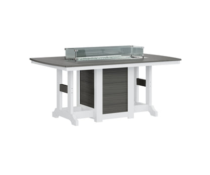 Garden Classic 44" x 72" Rectangular Fire Table Counter Height