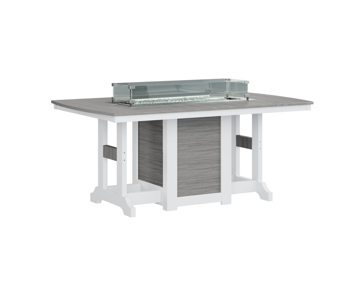 Garden Classic 44" x 72" Rectangular Fire Table Counter Height