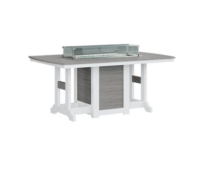 Garden Classic 44" x 72" Rectangular Fire Table Counter Height
