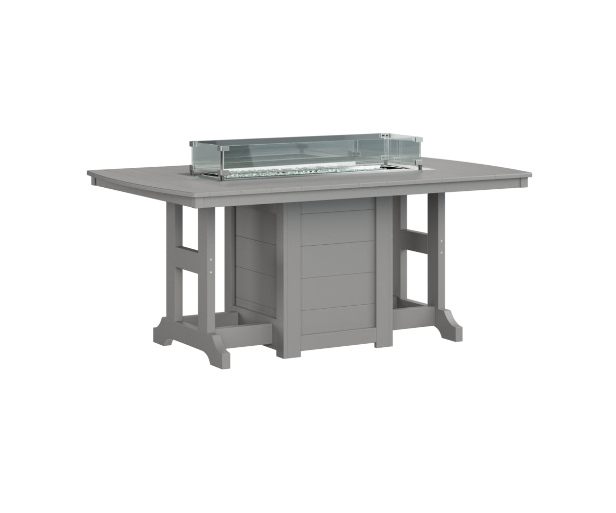 Garden Classic 44" x 72" Rectangular Fire Table Counter Height