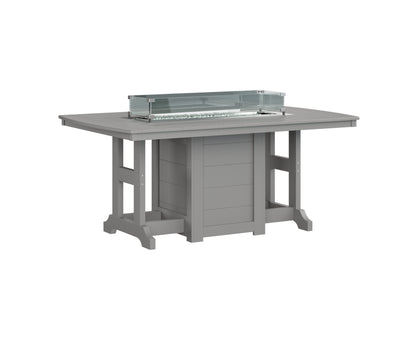 Garden Classic 44" x 72" Rectangular Fire Table Counter Height