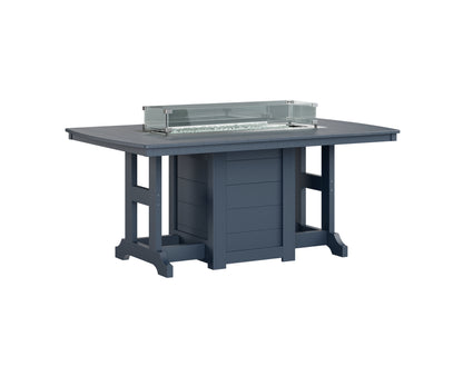 Garden Classic 44" x 72" Rectangular Fire Table Counter Height