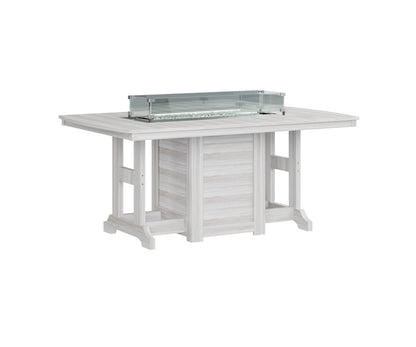 Garden Classic 44" x 72" Rectangular Fire Table Counter Height