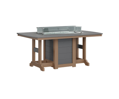 Garden Classic 44" x 72" Rectangular Fire Table Counter Height