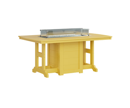 Garden Classic 44" x 72" Rectangular Fire Table Counter Height
