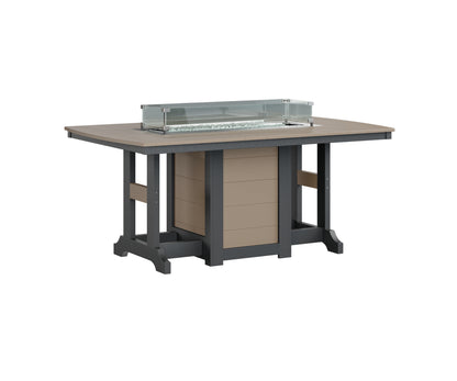 Garden Classic 44" x 72" Rectangular Fire Table Counter Height