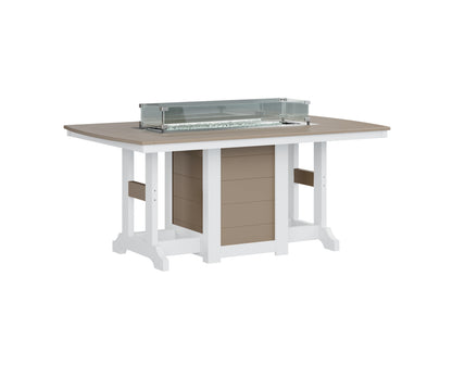 Garden Classic 44" x 72" Rectangular Fire Table Counter Height