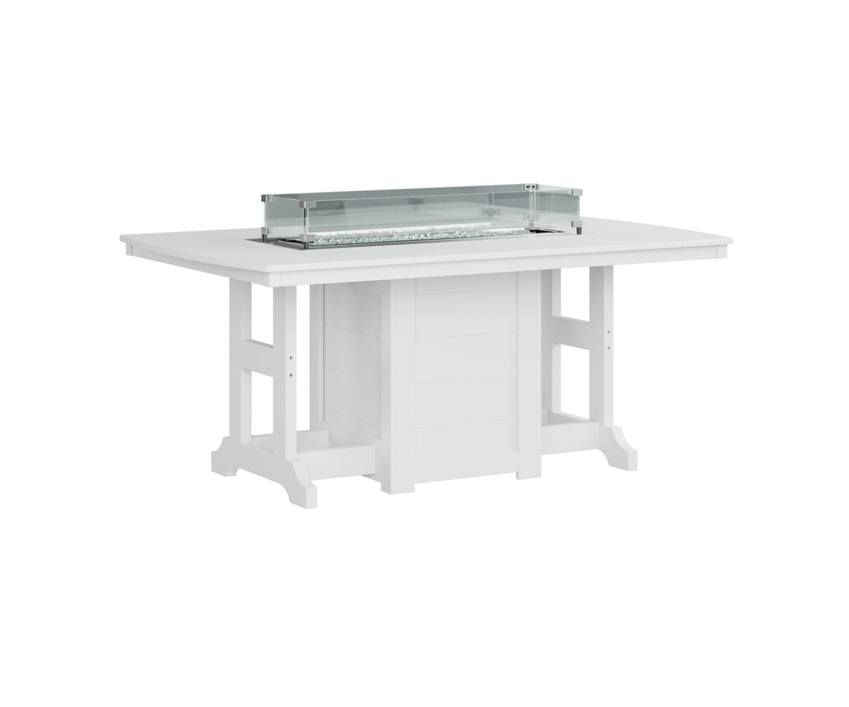 Garden Classic 44" x 72" Rectangular Fire Table Counter Height